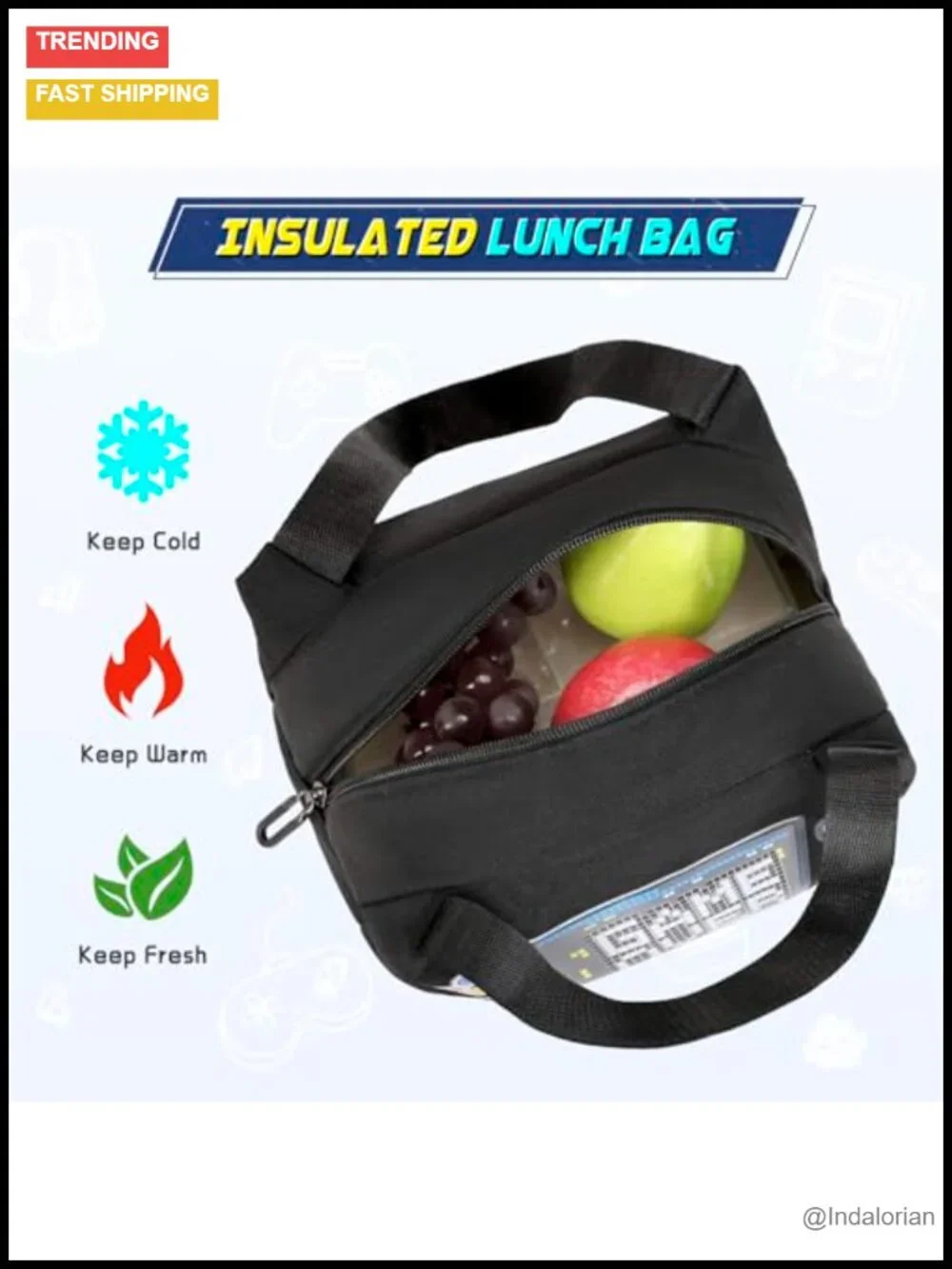 Luminous Boys Backpack Set with USB Port, Lunch Bag & Pencil Case for School